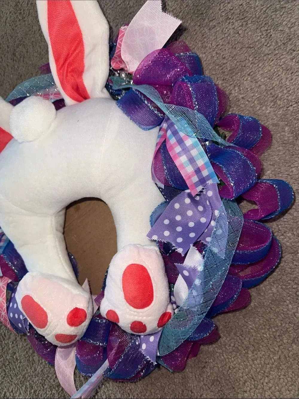 Handcrafted Bunny Wreath!